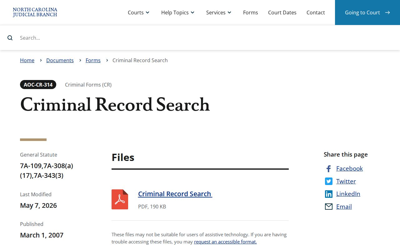 Burke County certified court case search form
