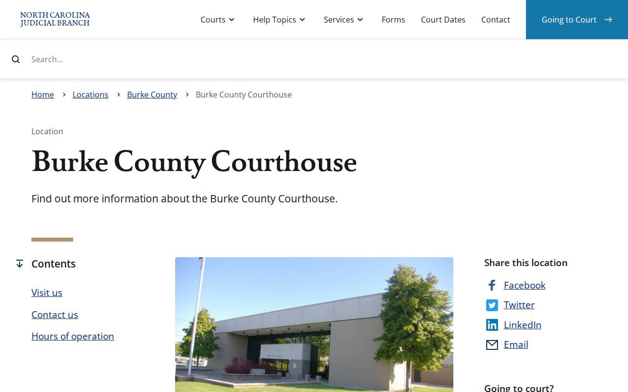 Burke County criminal court case courthouse