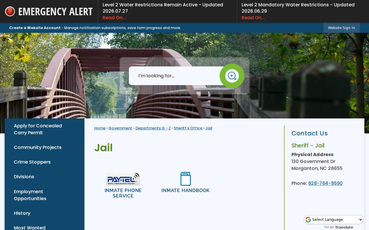 Burke County criminal history and jail records page