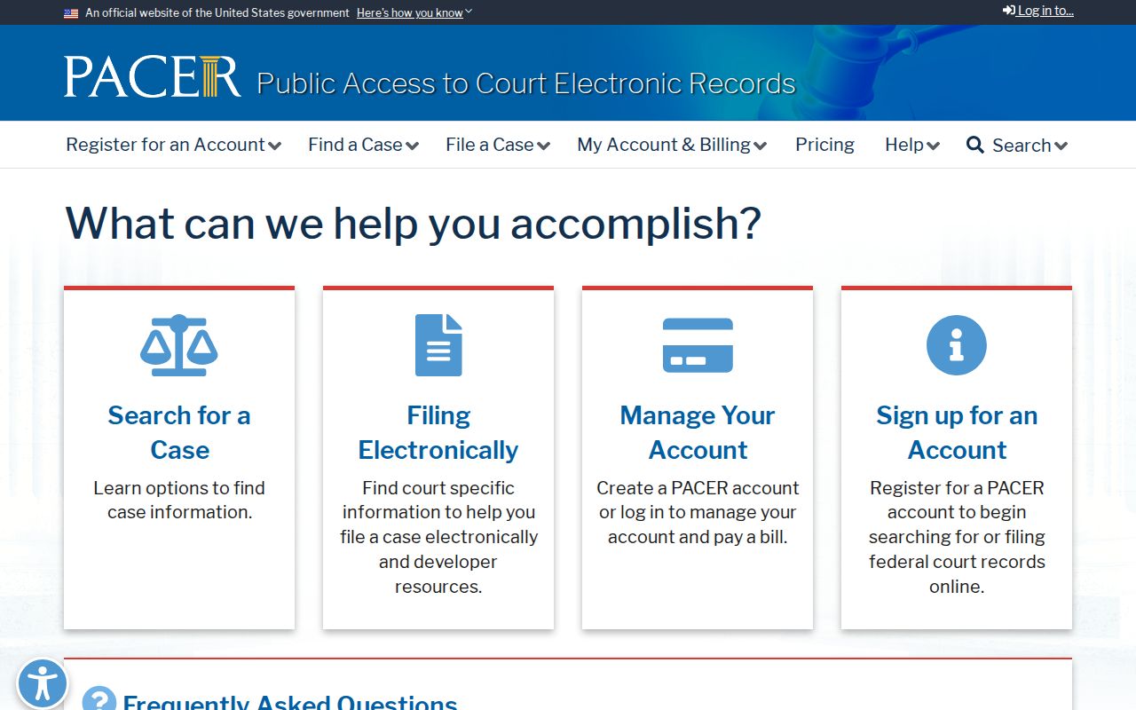 PACER search for federal Burke County criminal records