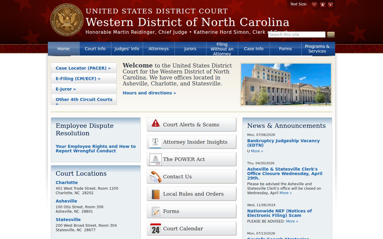 Burke County federal criminal court record source